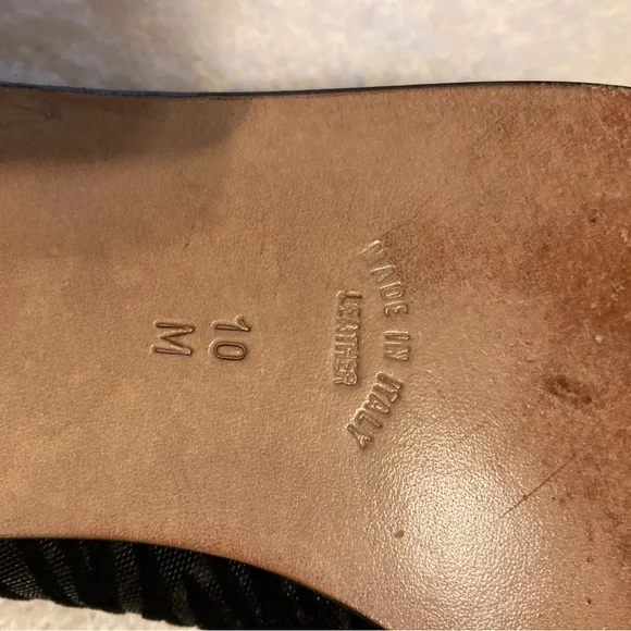 Yves Saint Laurent Black Shear Pattern Loafers size 10 M in great condition. - Picture 8 of 10